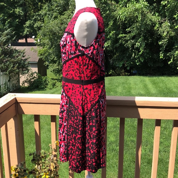 NWOT Just Taylor pink/black/gray dress - Picture 3 of 4